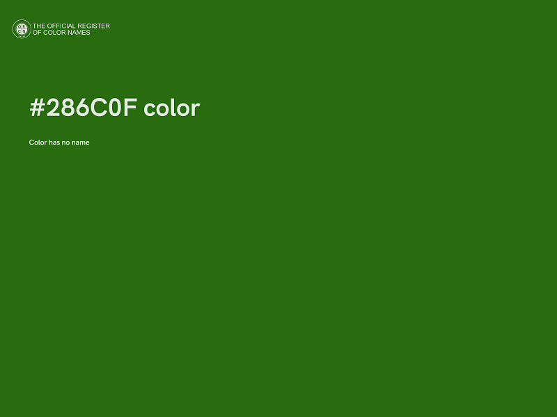 #286C0F color image