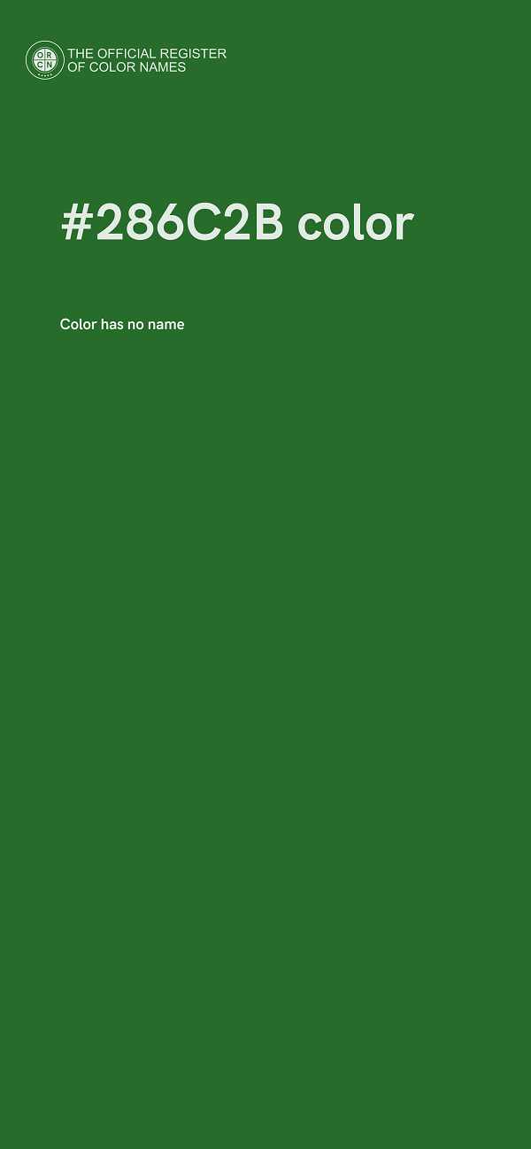 #286C2B color image