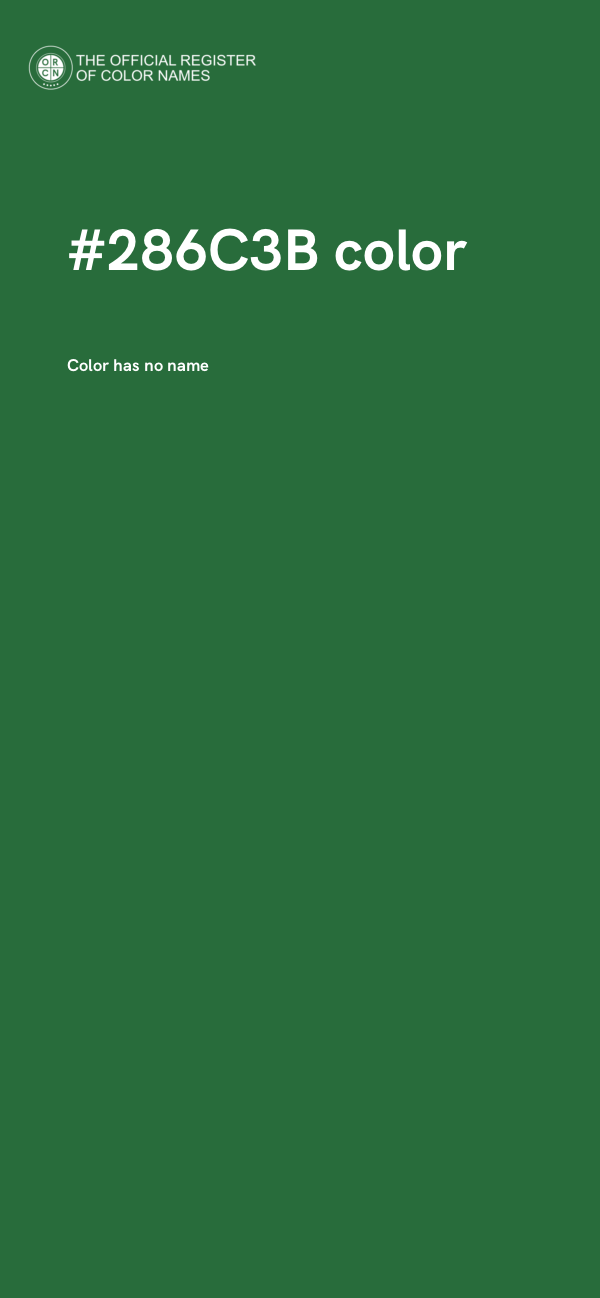 #286C3B color image
