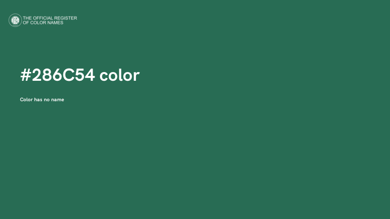 #286C54 color image
