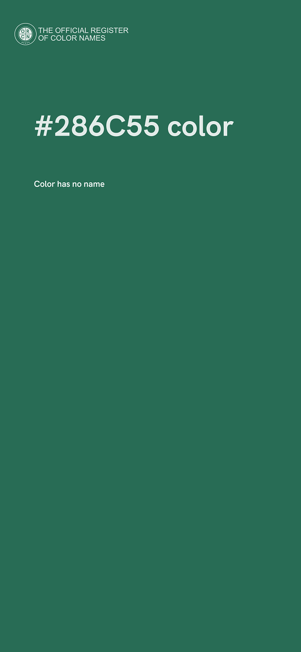 #286C55 color image