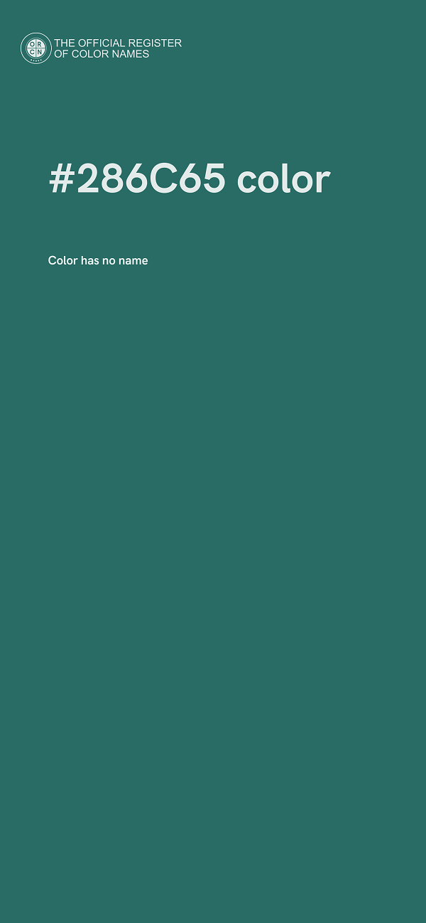 #286C65 color image
