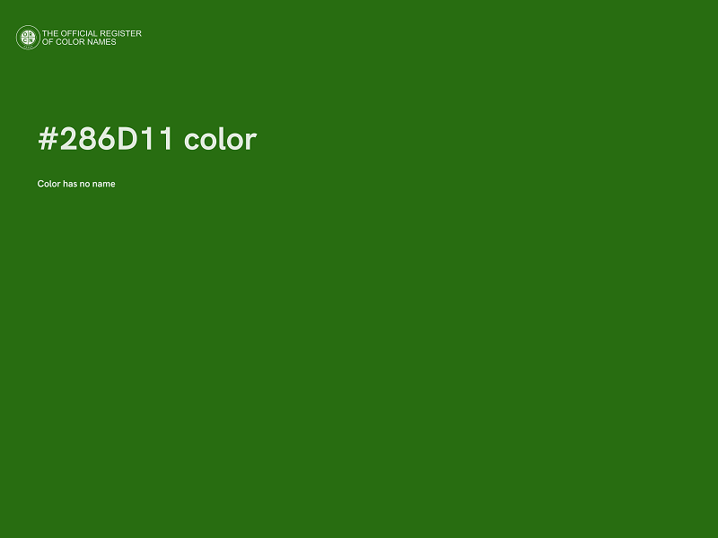 #286D11 color image