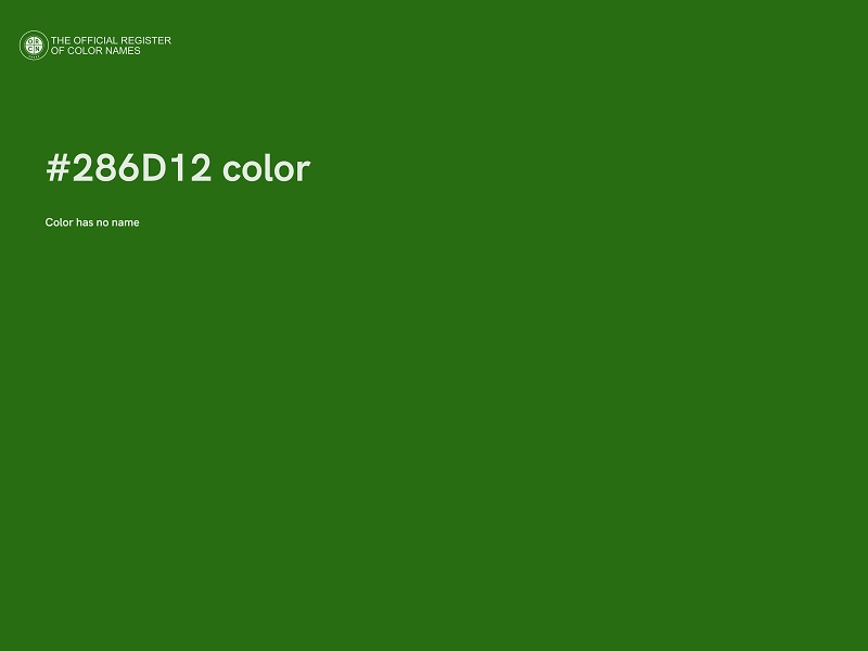 #286D12 color image