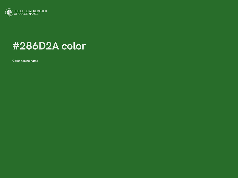 #286D2A color image