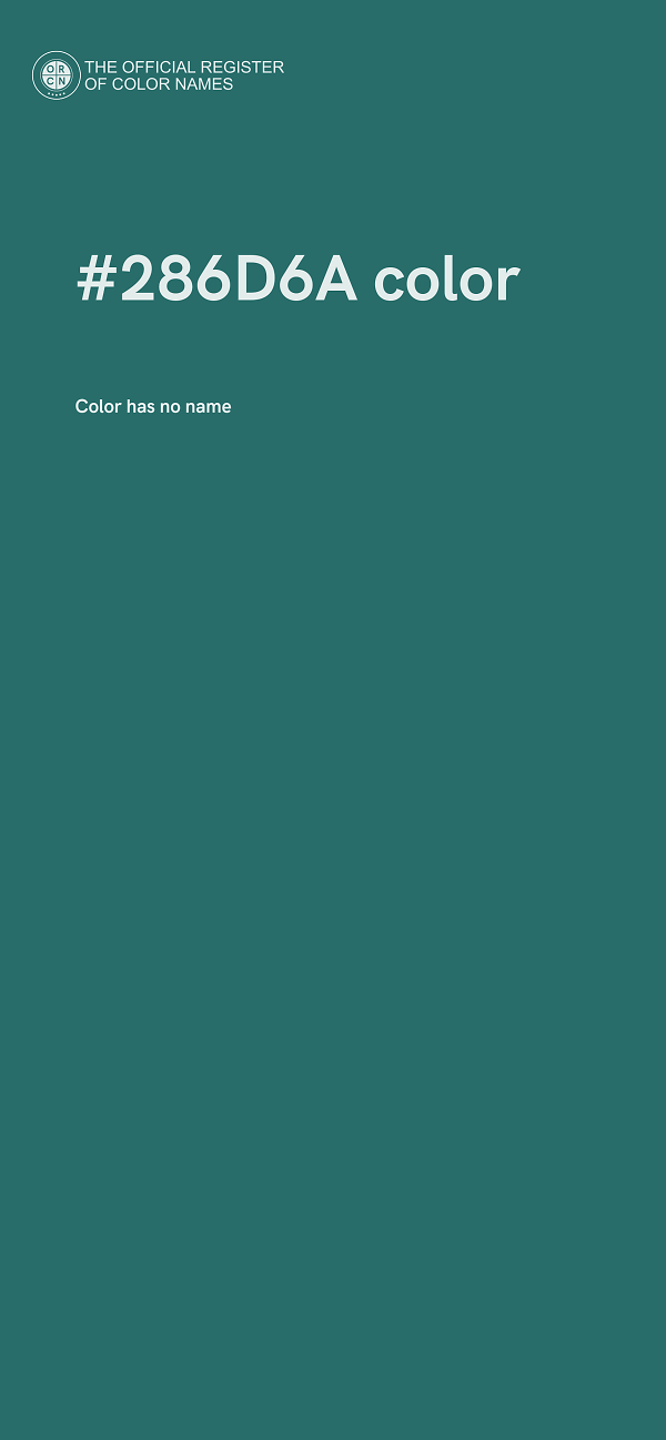 #286D6A color image