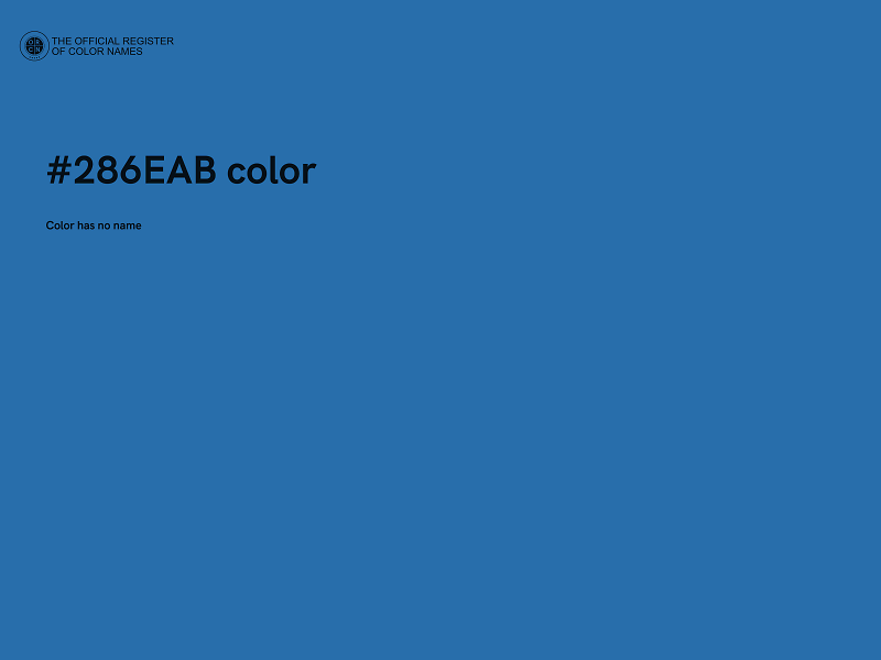 #286EAB color image