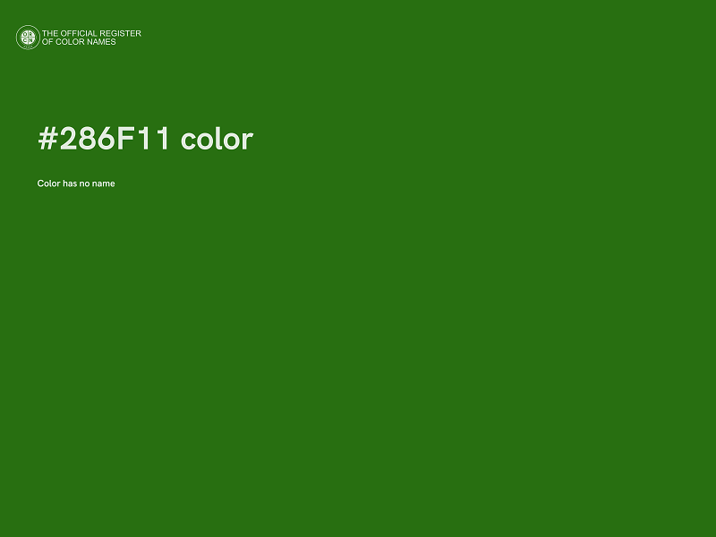 #286F11 color image