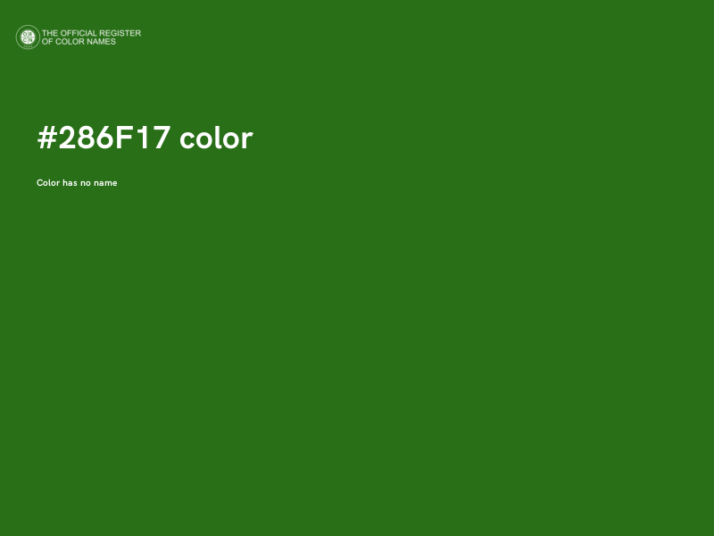 #286F17 color image