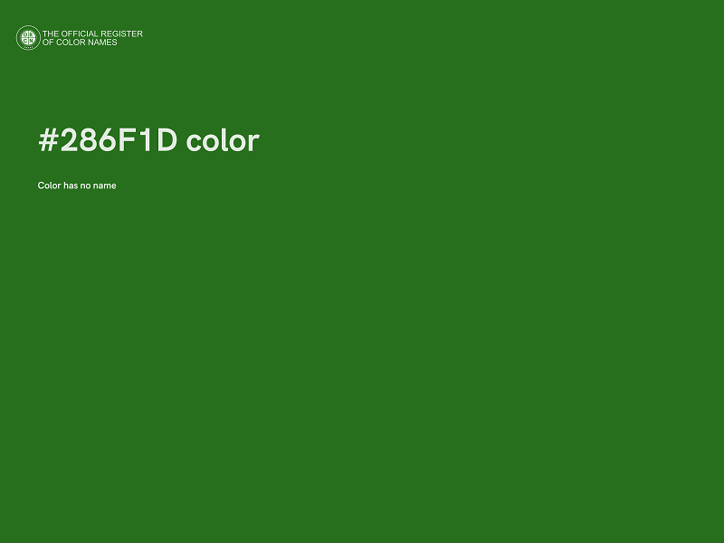 #286F1D color image