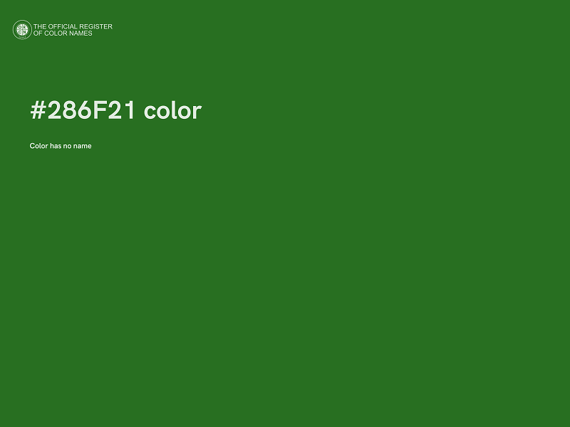 #286F21 color image