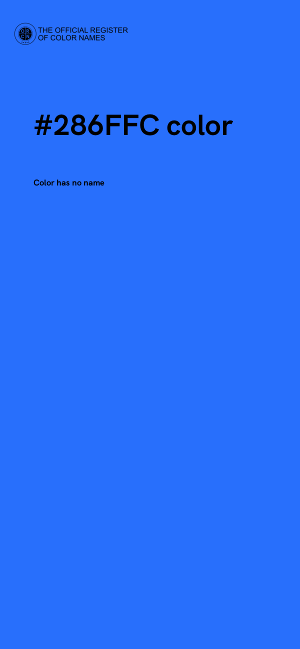 #286FFC color image