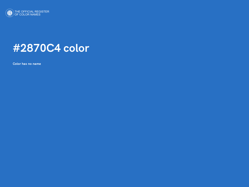 #2870C4 color image