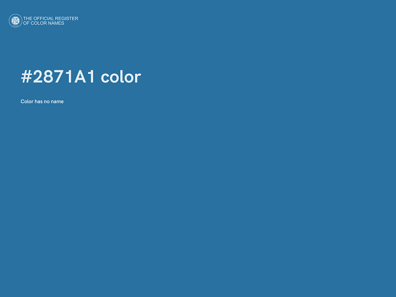 #2871A1 color image