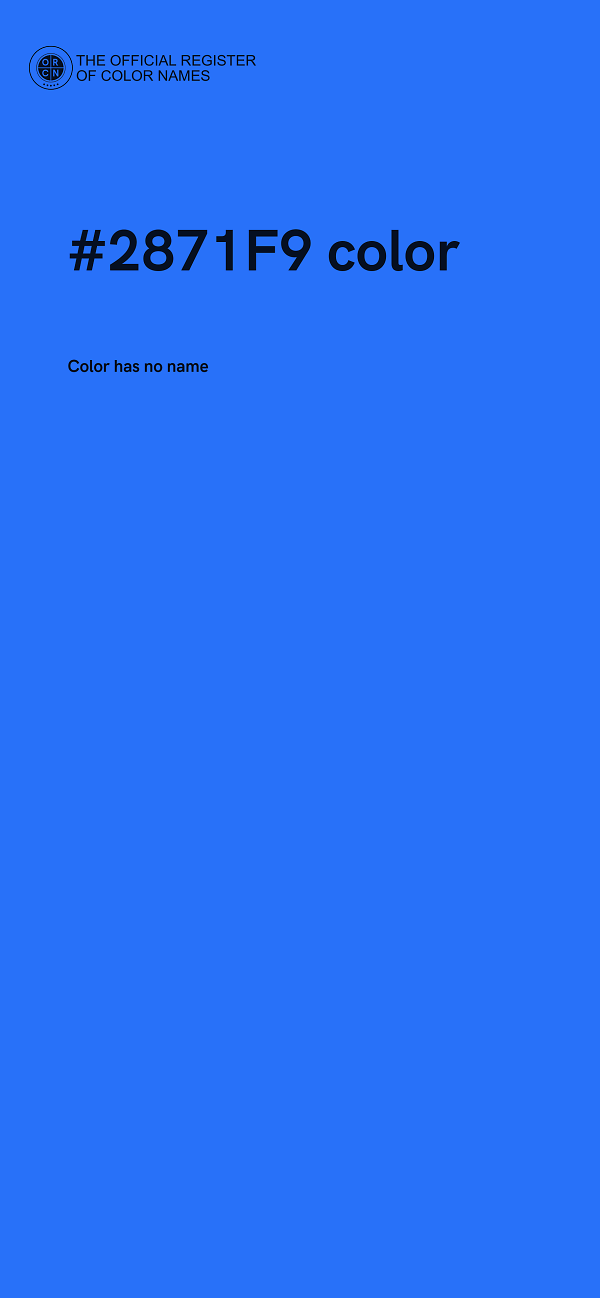 #2871F9 color image