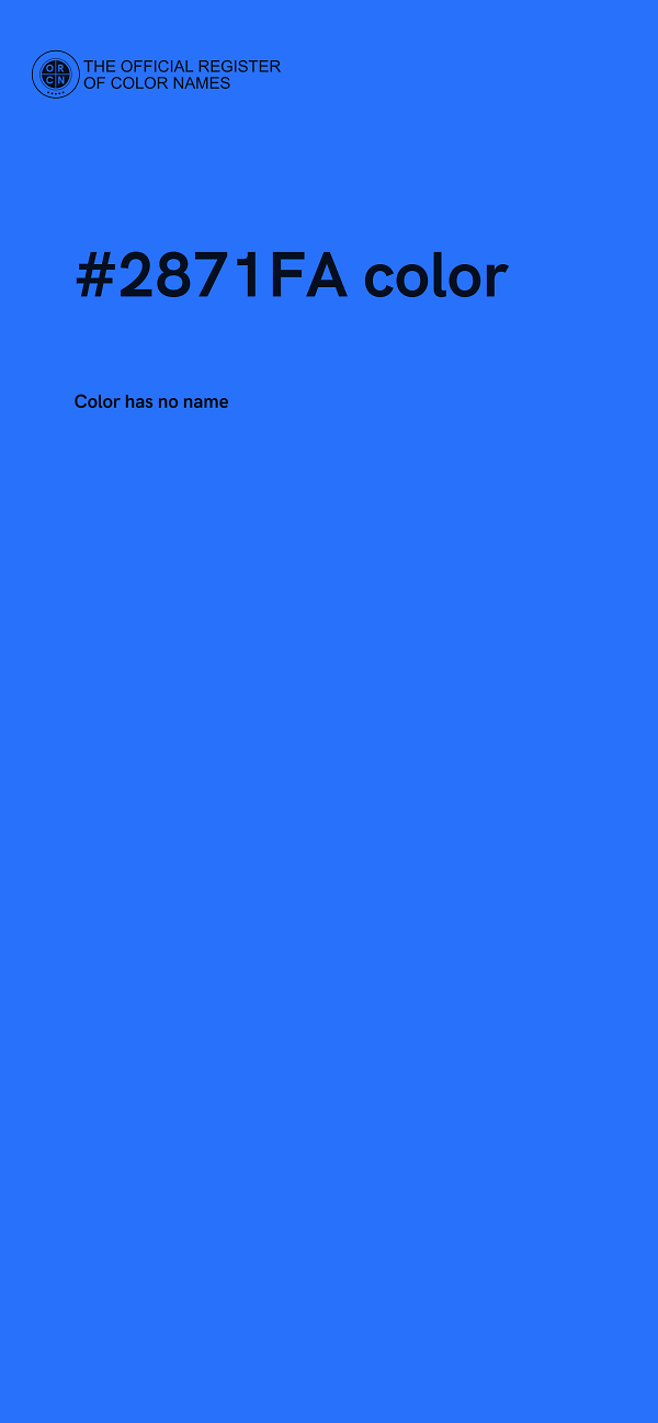 #2871FA color image
