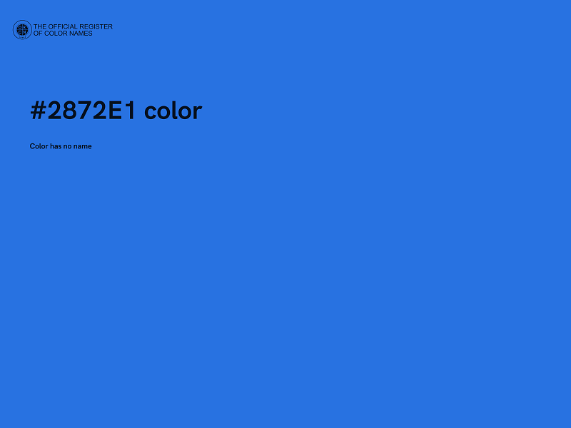 #2872E1 color image
