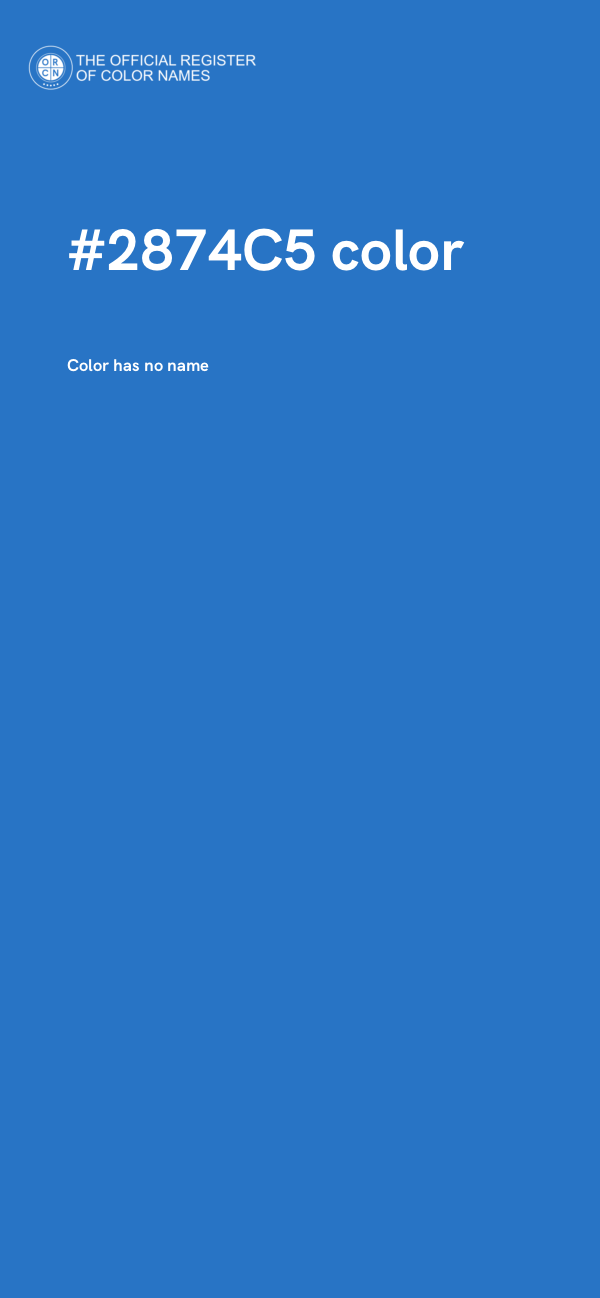 #2874C5 color image