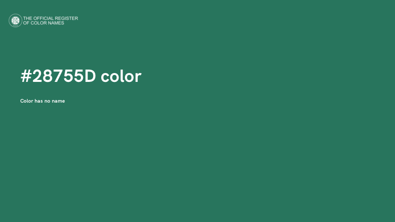 #28755D color image