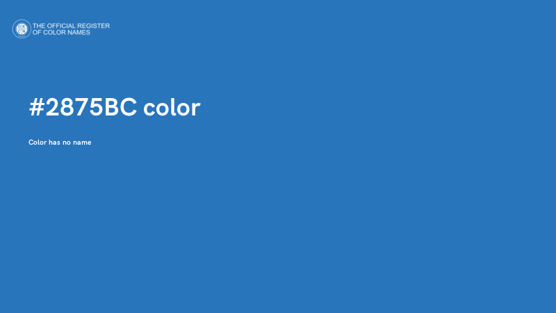 #2875BC color image