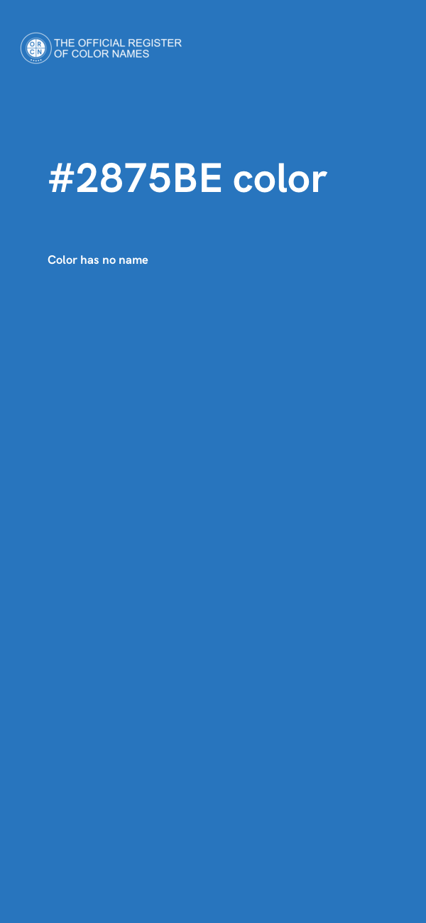 #2875BE color image