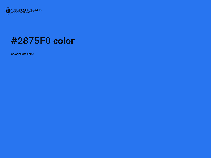 #2875F0 color image
