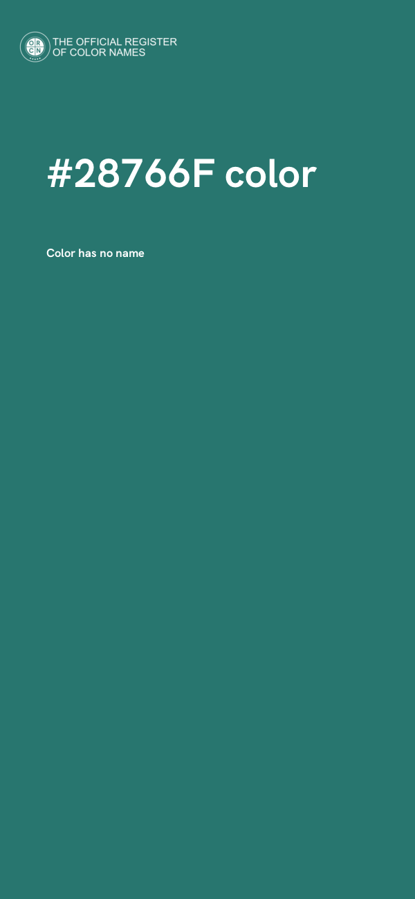 #28766F color image