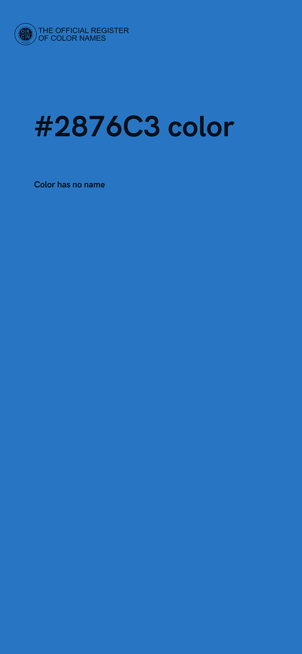 #2876C3 color image