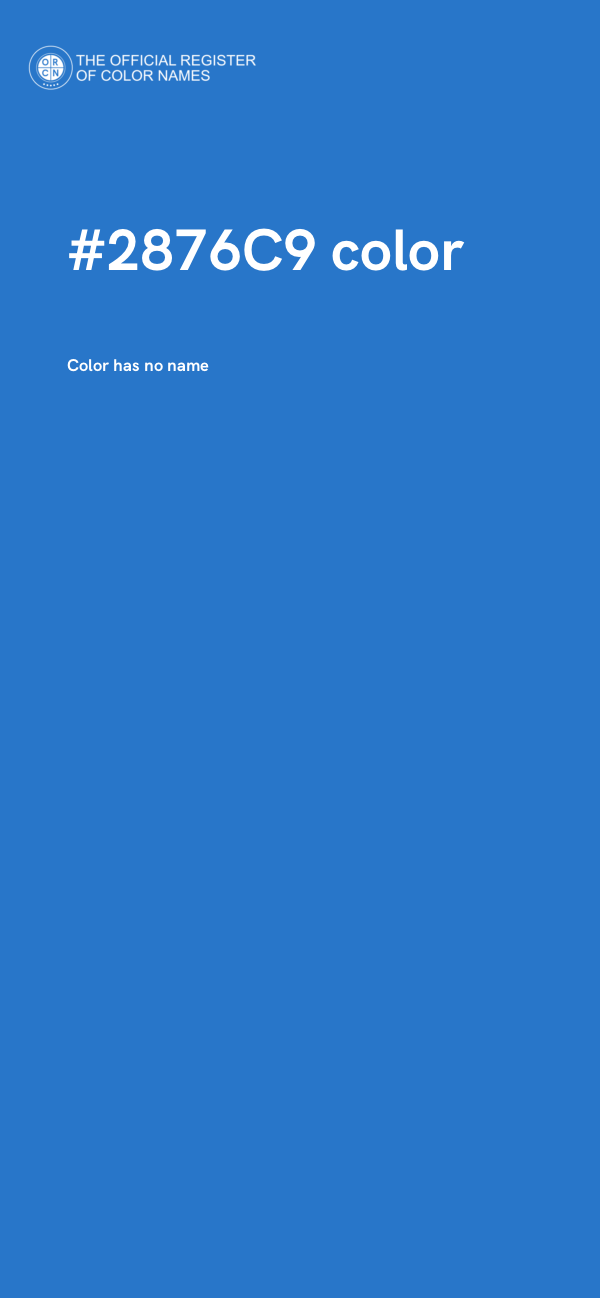 #2876C9 color image