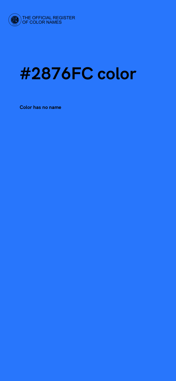 #2876FC color image