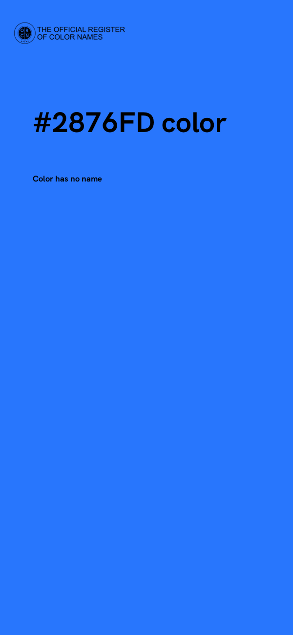 #2876FD color image