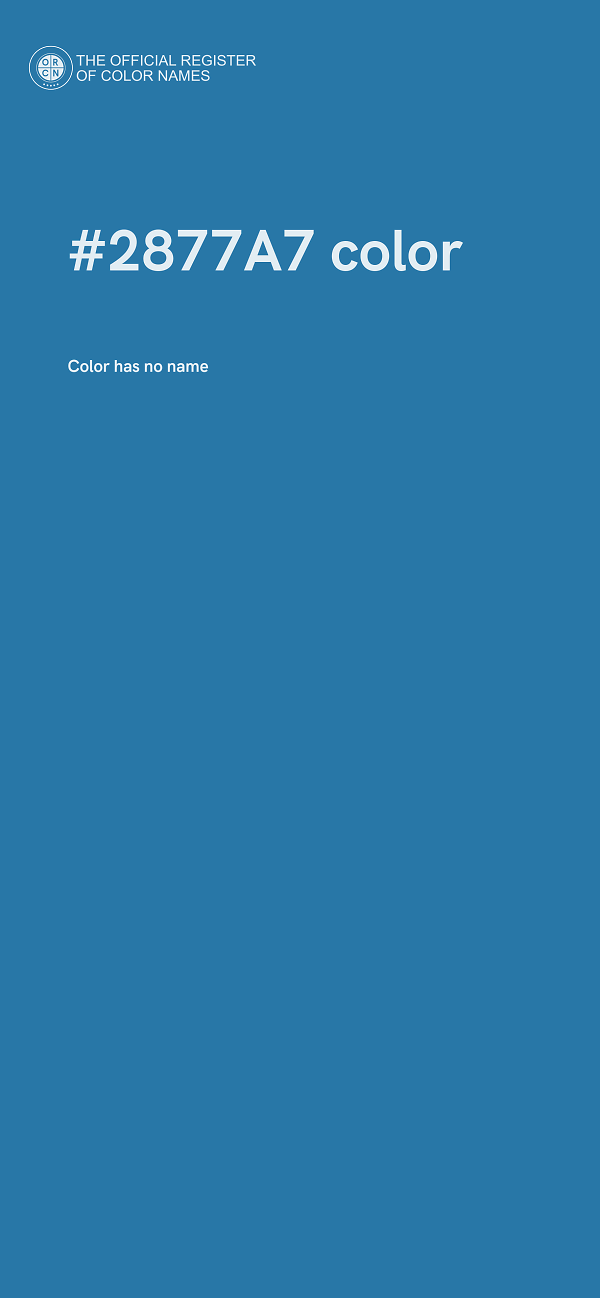 #2877A7 color image