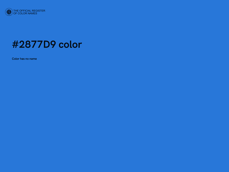 #2877D9 color image