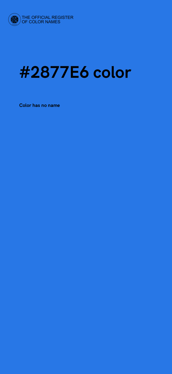 #2877E6 color image