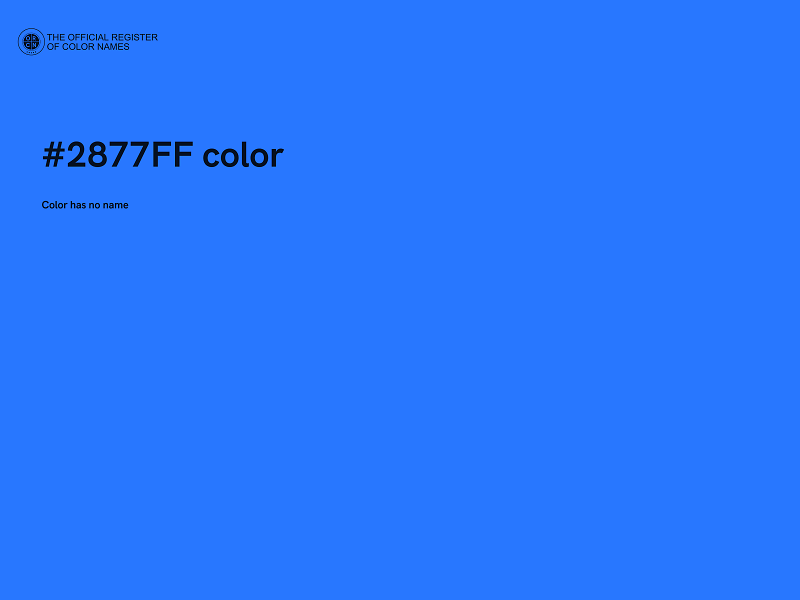 #2877FF color image