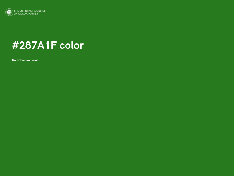 #287A1F color image
