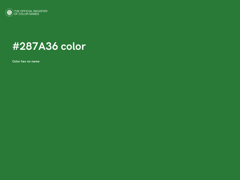 #287A36 color image