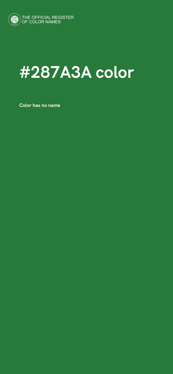 #287A3A color image