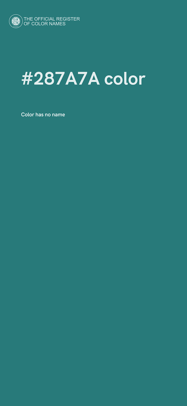 #287A7A color image
