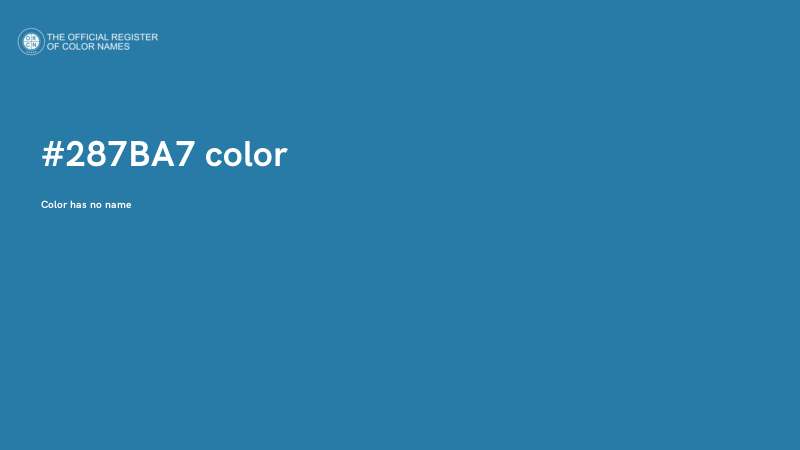 #287BA7 color image