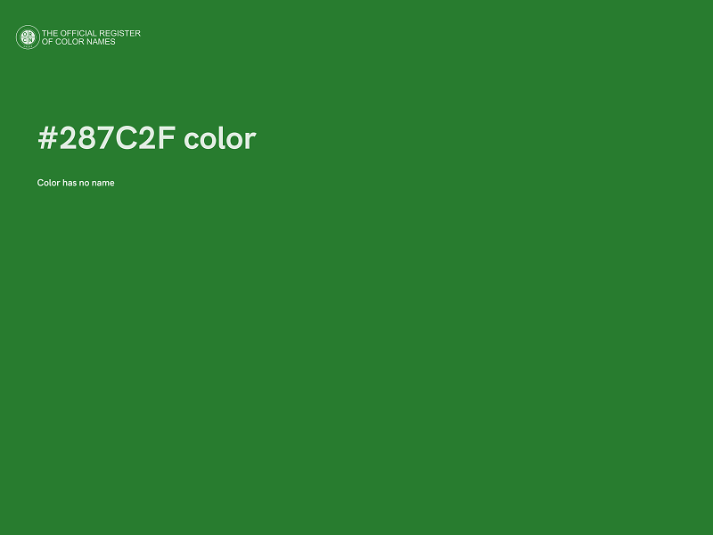 #287C2F color image