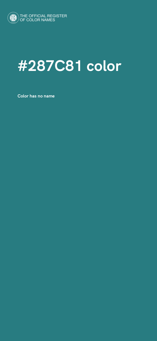 #287C81 color image