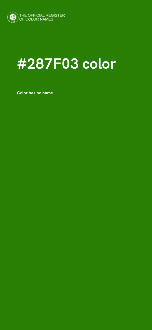 #287F03 color image