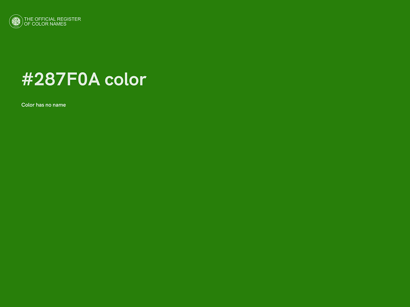 #287F0A color image