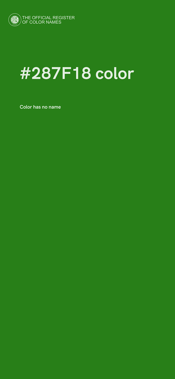 #287F18 color image