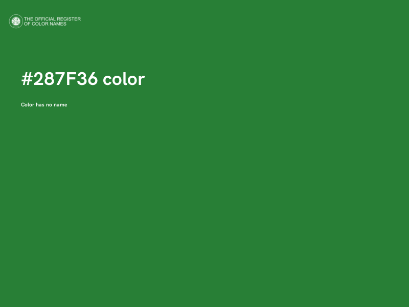 #287F36 color image