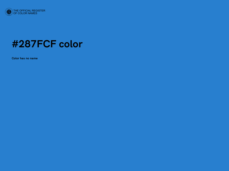 #287FCF color image
