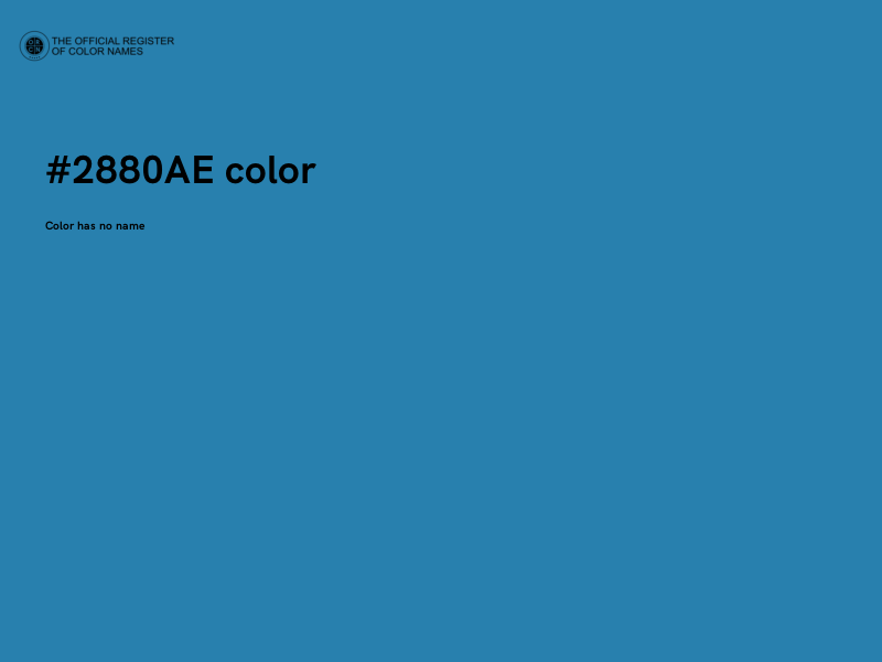 #2880AE color image