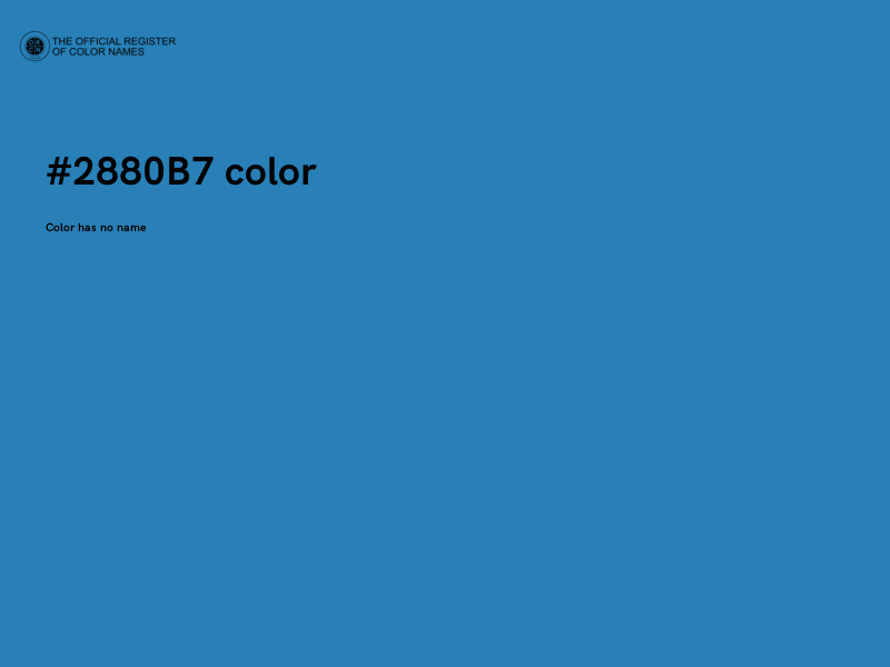 #2880B7 color image