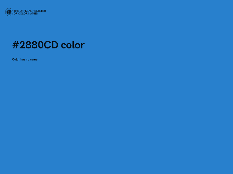 #2880CD color image